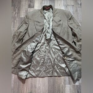 Vintage Pincus Brothers Maxwell Double-Breasted Houndstooth Blazer